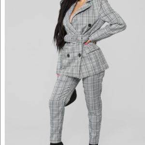 Plaid Pantsuit
